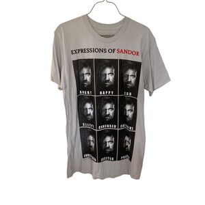 Game of Thrones Expressions of Sandor HBO Graphic T Shirt Men’s XL Grey & Black